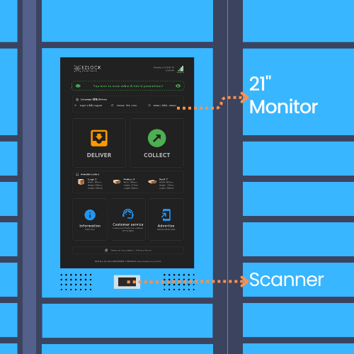 EZLOCK MALAYSIA SECURE SMART LOCKER STORAGE HARDWARE